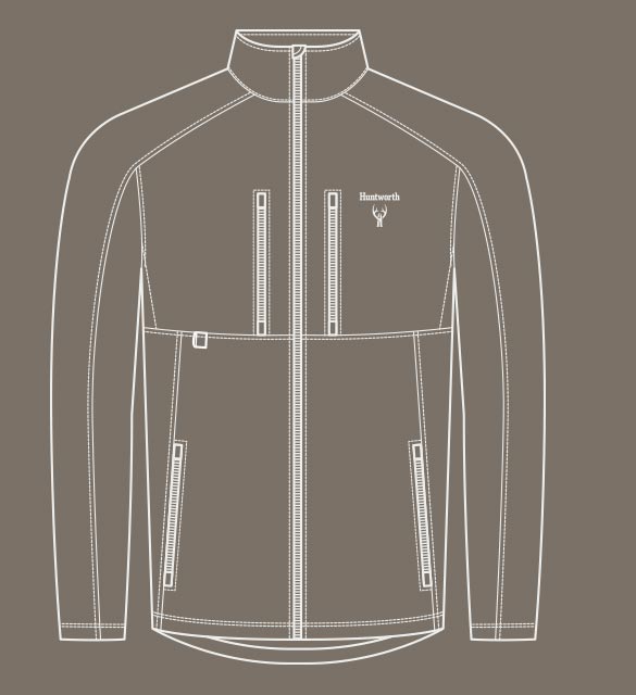 Men's Rochester Midweight Hunting 1/2 Zip Disruption - Huntworth Gear